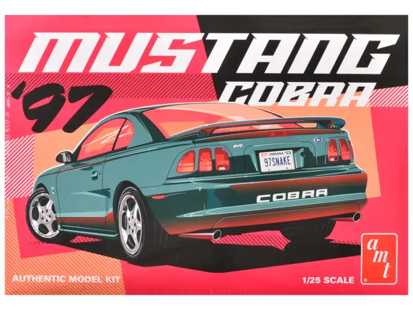 Skill 2 Model Kit 1997 Ford Mustang Cobra 1/25 Scale Model by AMT #1