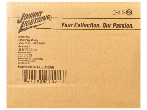 "Muscle Cars USA" 2025 Release 2 Set of 6 pieces 1/64 Diecast Model Cars by Johnny Lightning #3