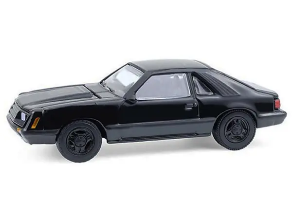 1979 Ford Mustang Fastback Black "Black Bandit" Series 30 1/64 Diecast Model Car by Greenlight #2