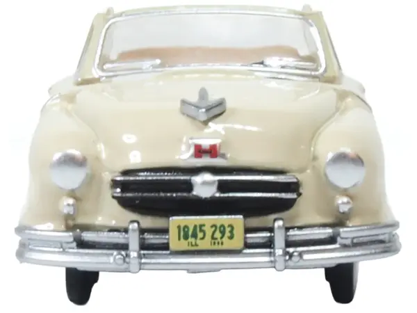 1950 Nash Rambler Custom Landau Convertible (Open) Champagne Ivory 1/87 (HO) Scale Diecast Model Car by Oxford Diecast #3