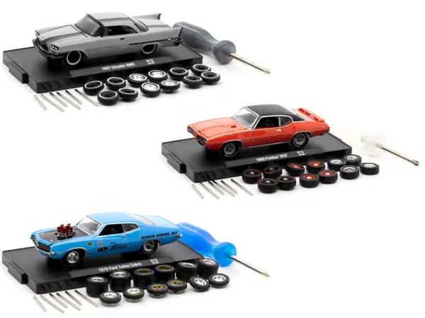 "Auto Wheels" 3 piece Car Set Release 13 Limited Edition to 5000 pieces Worldwide 1/64 Diecast Model Cars by M2 Machines #2