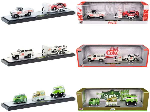 Auto Haulers "Soda" Set of 3 pieces Release 39 Limited Edition to 8000 pieces Worldwide 1/64 Diecast Models by M2 Machines #1