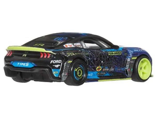2024 Ford Mustang RTR Spec 5-FD Dark Blue with Graphics "Circuit Legends" Series Diecast Model Car by Hot Wheels #3