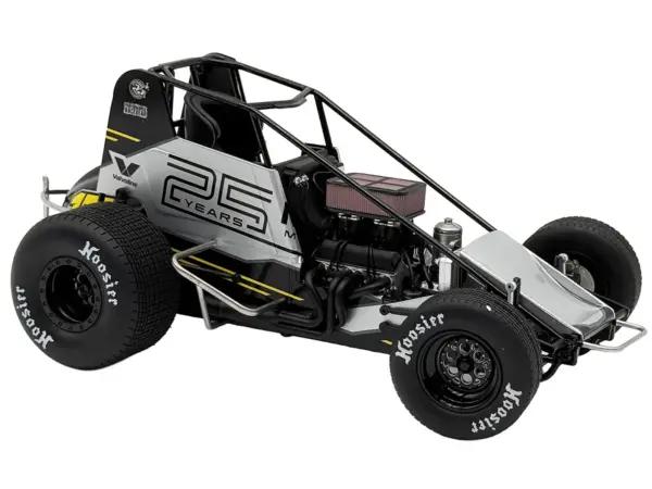 Winged Sprint Car #17 Cory Eliason "Devil Race Karts" Monte Motorsports (2025) 1/18 Diecast Model Car by ACME #2