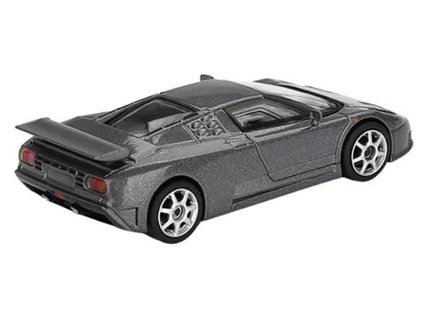 Bugatti EB110 Super Sport Grigio Scuro Dark Gray Metallic Limited Edition 1/64 Diecast Model Car by Mini GT #3