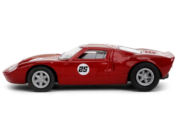 1965 Ford GT40 MK1 #25 Red Metallic with Gold Stripes "Collection" Series 1/64 Diecast Model Car by Majorette #2