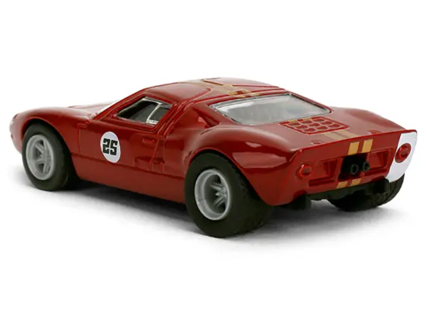 1965 Ford GT40 MK1 #25 Red Metallic with Gold Stripes "Collection" Series 1/64 Diecast Model Car by Majorette #3
