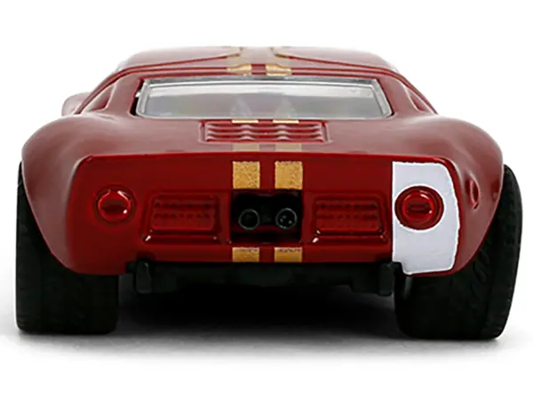 1965 Ford GT40 MK1 #25 Red Metallic with Gold Stripes "Collection" Series 1/64 Diecast Model Car by Majorette #5