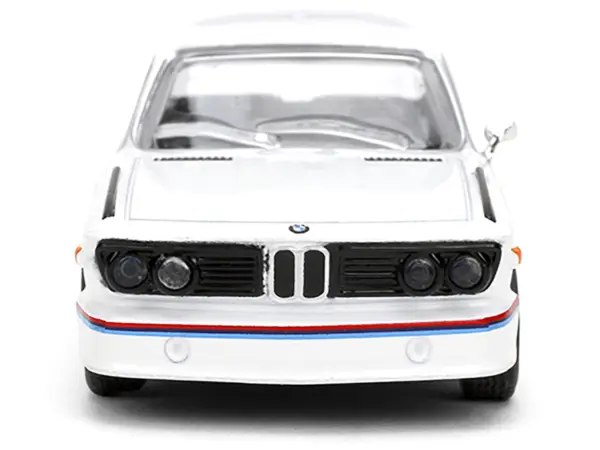 1975 BMW 3.0 CSL White with Red and Blue Stripes "Collection" Series 1/64 Diecast Model Car by Majorette #4