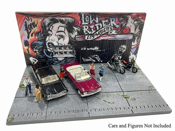 "American Diorama X INK BMBRS - LA Lowrider" Street Art Diorama for 1/64 Scale Models by American Diorama #3