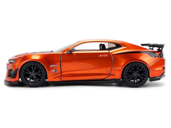 2024 Chevrolet Camaro ZL1 1LE Orange Metallic with Black Stripes "Bigtime Muscle" Series 1/24 Diecast Model Car by Jada #3