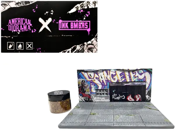 "American Diorama X INK BMBRS - LA Graffiti" Street Art Diorama for 1/64 Scale Models by American Diorama #1