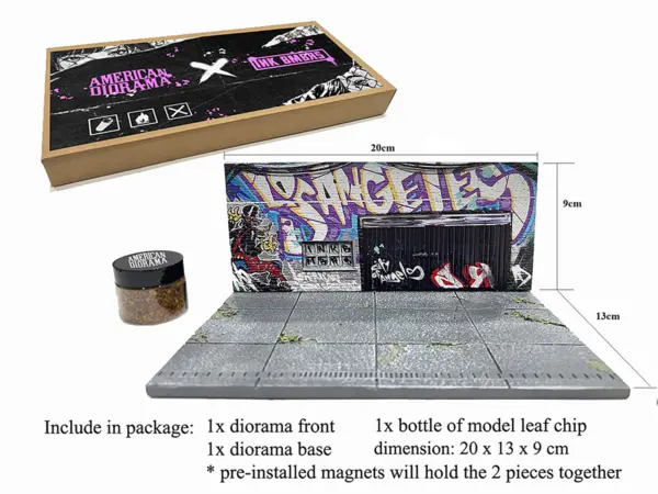 "American Diorama X INK BMBRS - LA Graffiti" Street Art Diorama for 1/64 Scale Models by American Diorama #2
