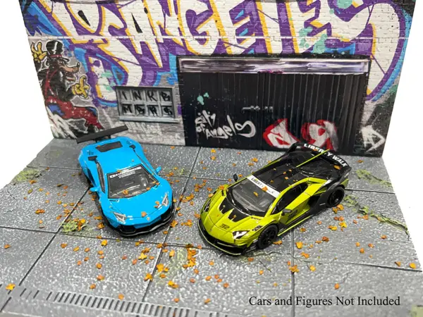 "American Diorama X INK BMBRS - LA Graffiti" Street Art Diorama for 1/64 Scale Models by American Diorama #4