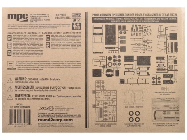 Skill 2 Model Kit 1972 Jeep Jeepster Commando 1/25 Scale Model by MPC #4
