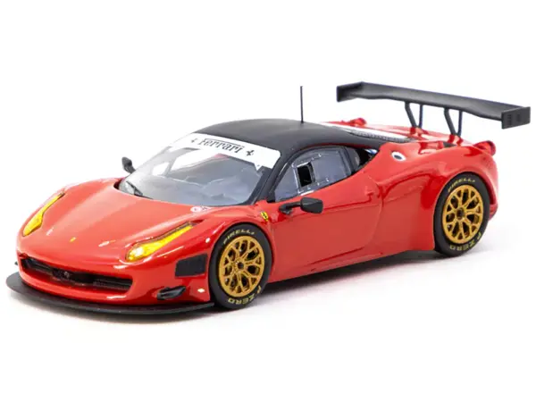 Ferrari 458 Italia GT3 Red with Black Top "Road64" Series 1/64 Diecast Model Car by Tarmac Works #2