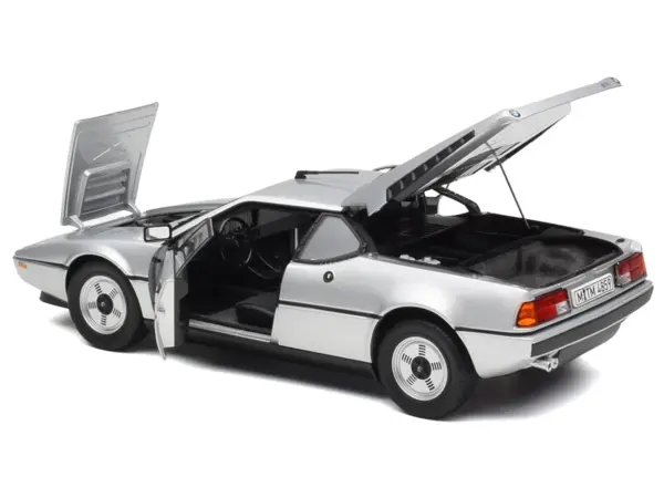1980 BMW M1 Silver Metallic 1/18 Diecast Model Car by Norev #4