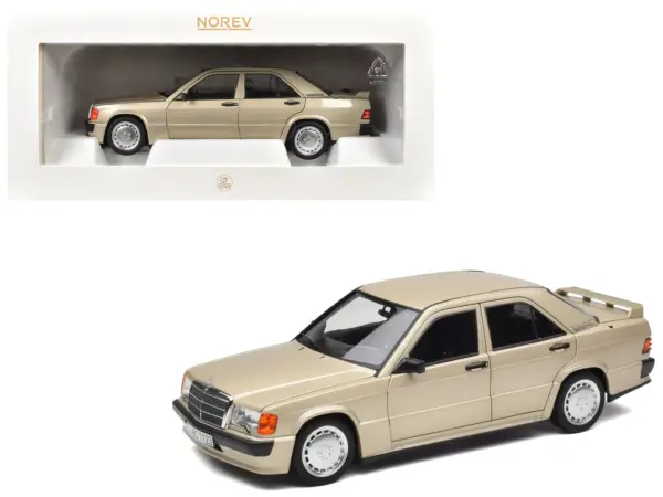 1984 Mercedes-Benz 190E 2.3-16 Smoke Silver Metallic 1/18 Diecast Model Car by Norev #1