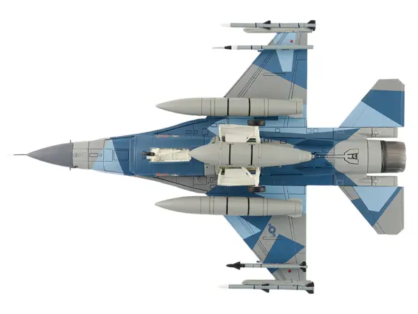 Lockheed F-16C Fighting Falcon Fighter Aircraft "86-0335 Blue Splinter 354th Wing 18th AGRS Eielson AFB" (2018) United States Air Force "Air Power Series" 1/72 Diecast Model by Hobby Master #3