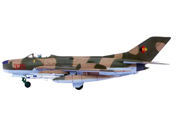 Mikoyan-Gurevich MiG-19PM Farmer-E Fighter Aircraft "Red 335" East German Air Force 1/72 Diecast Model by Panzerkampf #2