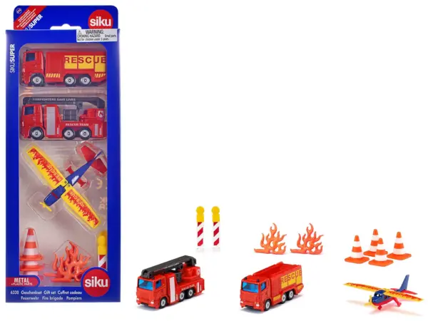 Fire Brigade 11 piece Set Diecast Models by Siku #1