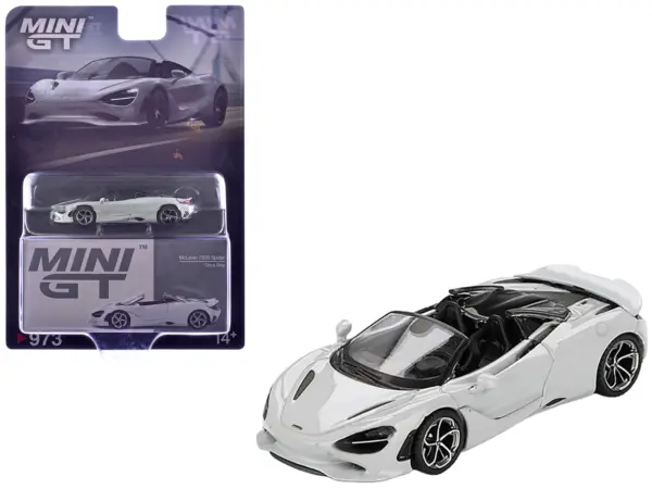 McLaren 750S Spider Cirrus Gray Limited Edition 1/64 Diecast Model Car by Mini GT #1