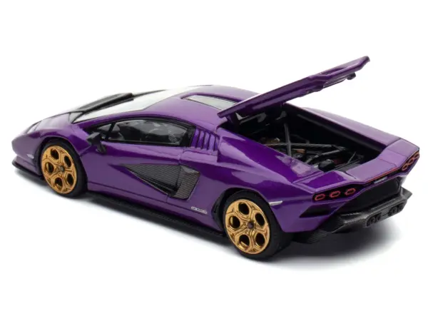 Lamborghini Countach LPI 800-4 Viola Pasifae Purple Metallic "Hong Kong Toycar Salon 2025" 1/64 Diecast Model Car by Pop Race #4