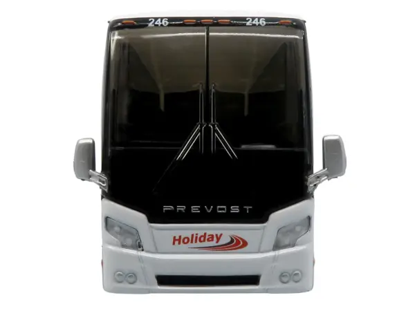 Prevost H3-45 Coach Bus "Holiday Tours - 2024 IMG Operator of the Year" White with Graphics Limited Edition 1/64 Diecast Model by Iconic Replicas #4