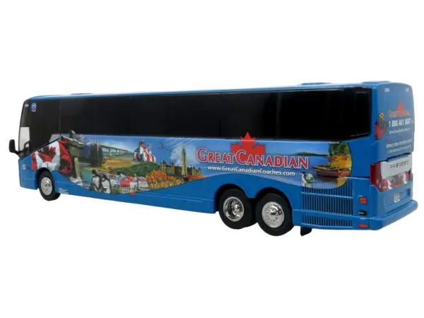 Prevost H3-45 Coach Bus "Great Canadian Coaches" Blue with Graphics Limited Edition 1/87 (HO) Diecast Model by Iconic Replicas #3