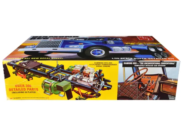 Skill 3 Model Kit Diamond Reo Truck Tractor 1/25 Scale Model by AMT #2