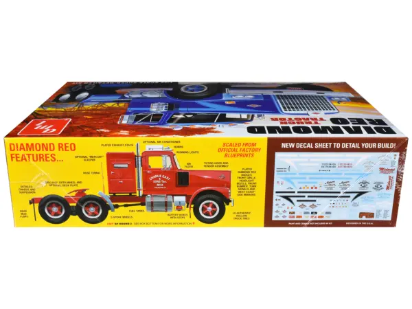 Skill 3 Model Kit Diamond Reo Truck Tractor 1/25 Scale Model by AMT #3