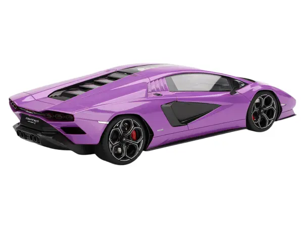 Lamborghini Countach LPI 800-4 Viola 30th Purple Metallic 1/18 Model Car by Top Speed #5
