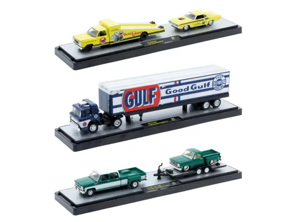 Auto Haulers Set of 3 Trucks Release 88 Limited Edition to 9600 pieces Worldwide 1/64 Diecast Models by M2 Machines #2