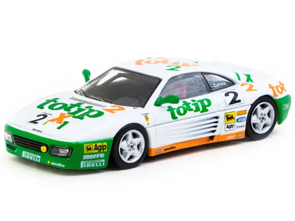 Ferrari 348 Challenge #2 Paolo Cutrera "Ferrari 348 Challenge" (1993) "Hobby64" Series 1/64 Diecast Model Car by Tarmac Works #2
