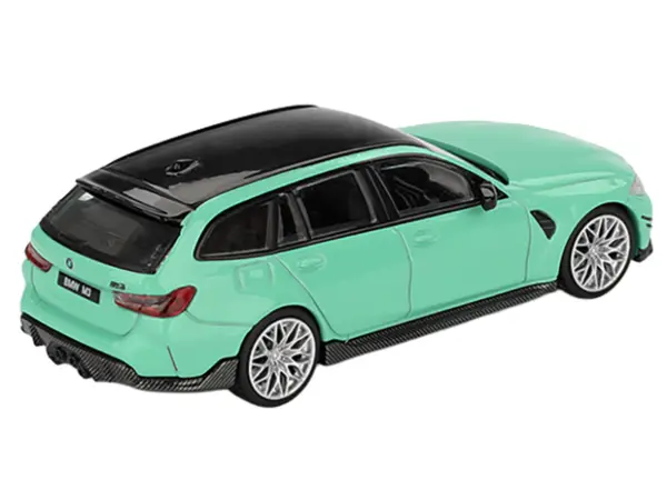 BMW M3 M Performance Touring Mint Green with Black Top Limited Edition 1/64 Diecast Model Car by Mini GT #3
