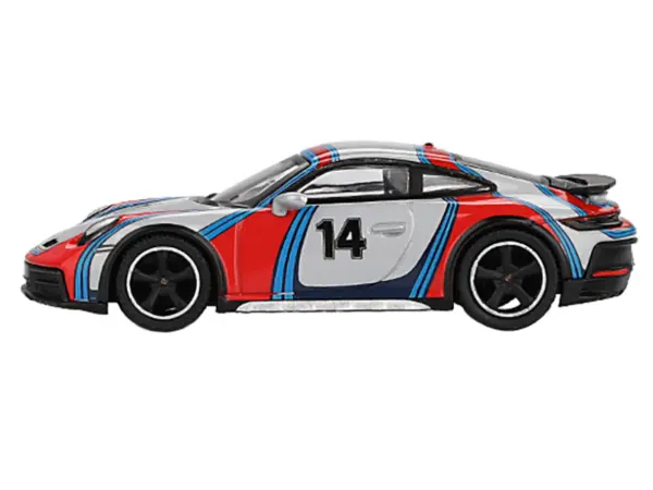 Porsche 911 Dakar #14 "Rally 1978" Ice Gray Metallic Limited Edition 1/64 Diecast Model Car by Mini GT #2