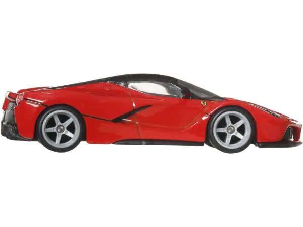 Ferrari LaFerrari Red with Black Top "Euro Speed" Series Diecast Model Car by Hot Wheels #2