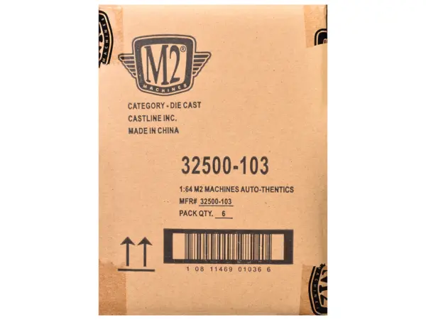 "Auto-Thentics" 6 piece Set Release 103 IN DISPLAY CASES Limited Edition 1/64 Diecast Model Cars by M2 Machines #3