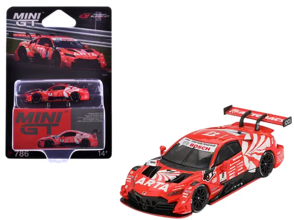 Honda NSX-GT "Type S" GT500 #8 Tomoki Nojiri - Toshiki Oyu "ARTA" "Super GT Series" (2023) Limited Edition 1/64 Diecast Model Car by Mini GT #1