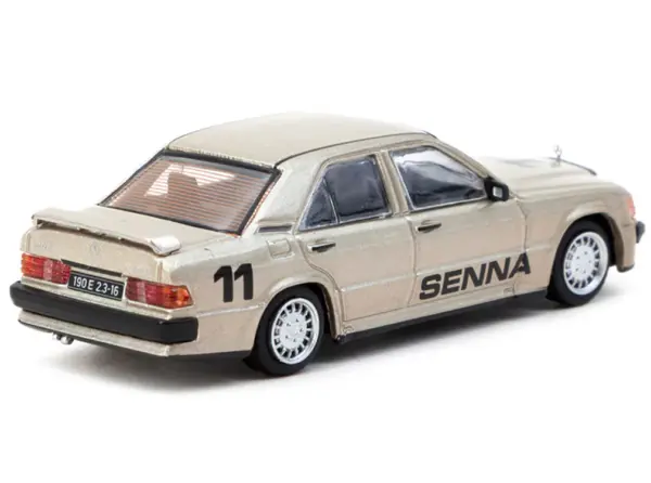 Mercedes-Benz 190 E 2.3-16 #11 Ayrton Senna Winner "Race of Champions" (1984) "Global64" Series 1/64 Diecast Model by Tarmac Works #2