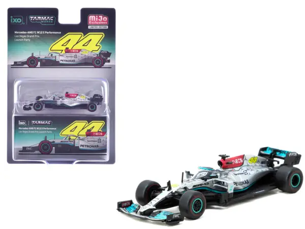 Mercedes-AMG F1 W12 E Performance Formula One F1 "Las Vegas Grand Prix Launch Party" "Global64" Series 1/64 Diecast Model Car by Tarmac Works #1