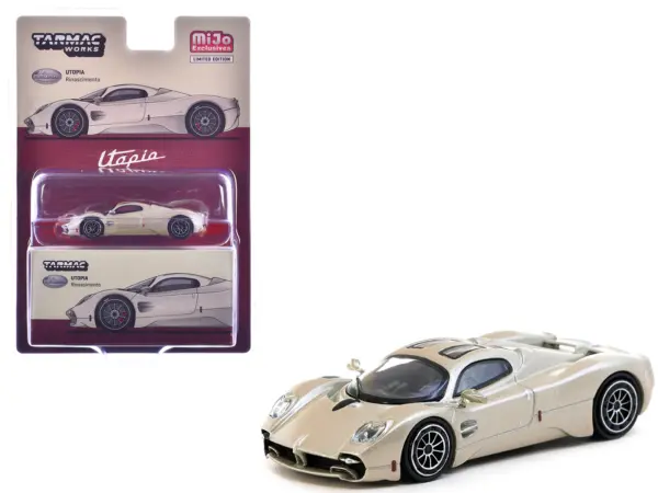 Pagani Utopia Rinascimento Silver Metallic "Global64" Series 1/64 Diecast Model by Tarmac Works #1