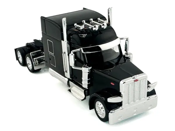 Peterbilt 589 with Stand Up Sleeper Cab Black 1/87 (HO) Plastic Model Car by HO Logistics #2