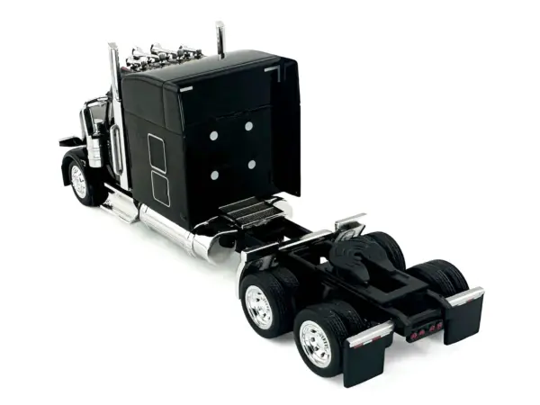 Peterbilt 589 with Stand Up Sleeper Cab Black 1/87 (HO) Plastic Model Car by HO Logistics #4
