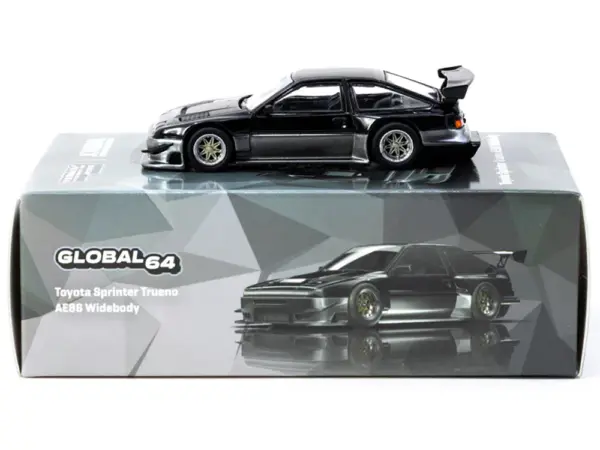 Toyota Sprinter Trueno AE86 Widebody RHD (Right Hand Drive) "Jonsibal Designworks" Black and Gray Metallic "Global64" Series 1/64 Diecast Model by Tarmac Works #3