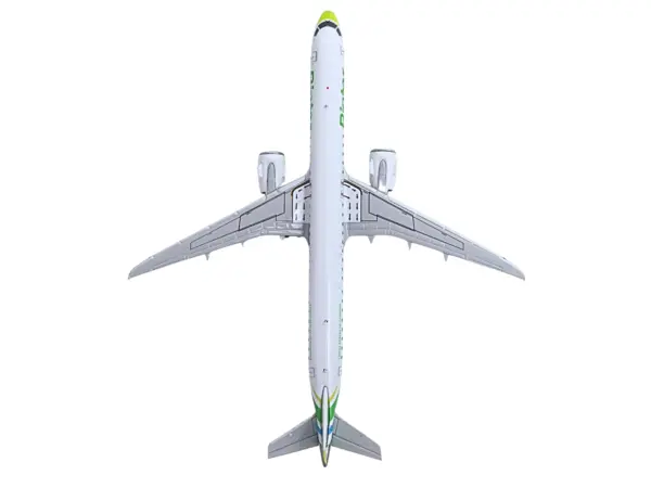 Embraer E195-E2 Commercial Aircraft "Binter Canarias" (EC-OEA) White with Green Tail Stripes Stripes 1/400 Diecast Model Airplane by GeminiJets #4