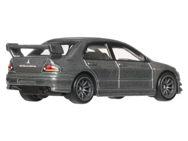 Mitsubishi Lancer Evolution IX Gray Metallic "Ronin Run II" Series Diecast Model Car by Hot Wheels #3