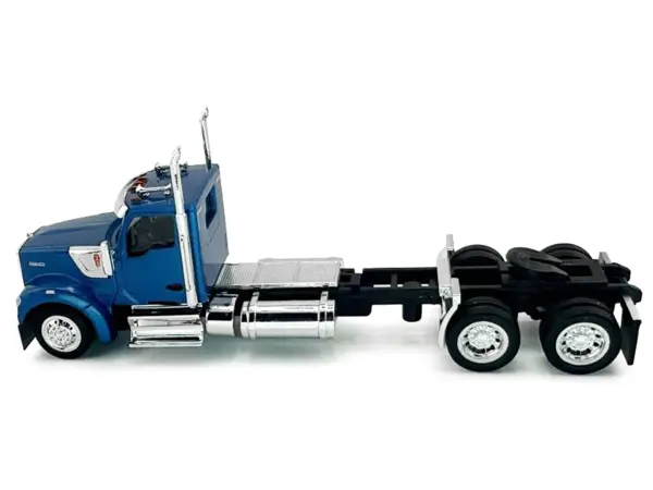 Kenworth W990 2-Axel Day Cab Blue Metallic 1/87 (HO) Plastic Model Car by HO Logistics #2
