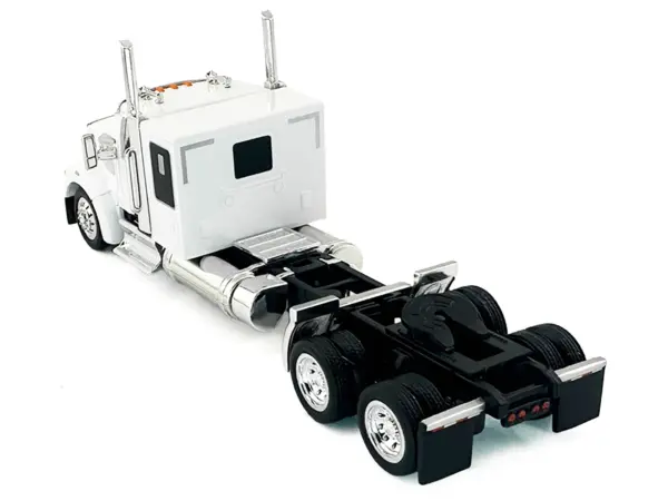 Kenworth W990 with Flat Top Sleeper Cab White 1/87 (HO) Plastic Model Car by HO Logistics #3