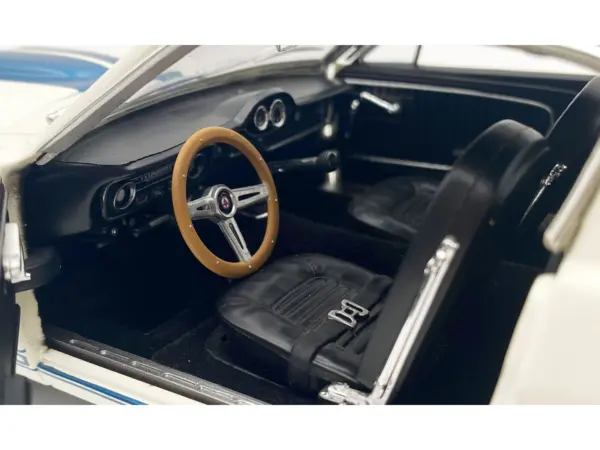 1965 Shelby GT350 "Reynolds Ford" White with Blue Stripes Limited Edition to 204 pieces Worldwide 1/18 Diecast Model Car by ACME #3